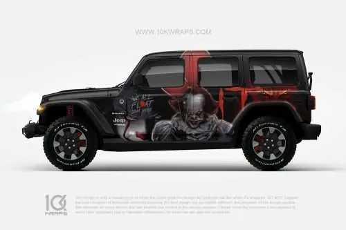 Pennywise Horror Car Wraps Made With Top 3MVinyl-10KWRAPS
