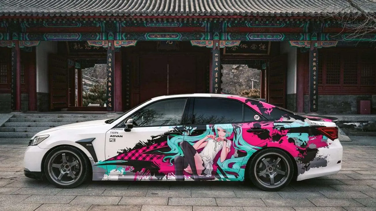Unleashing the Power of Toyota Crown and Miku Car Wraps