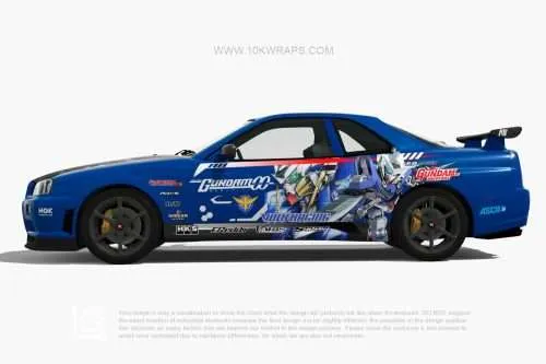 Gundam Anime Car Wraps 11 Made With Top 3MVinyl-10KWRAPS