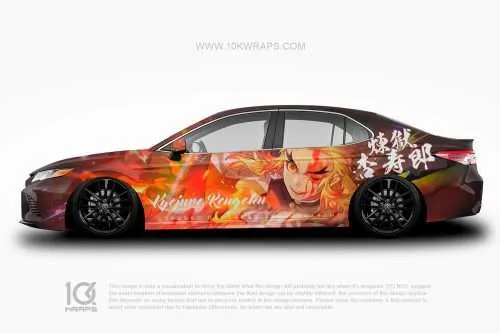 Demon Slayer Car Wraps 18 Made With Top 3M Vinyl-10KWRAPS