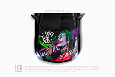 Joker Car Wraps JK-30 Made With Top 3M Vinyl - 10KWRAPS