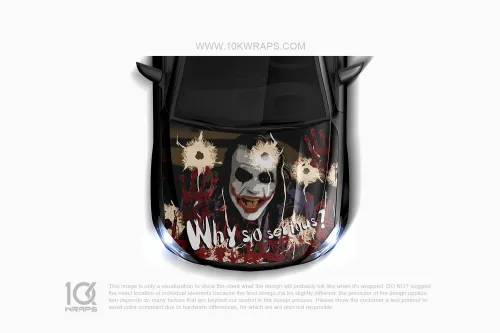 Joker Car Wraps JK-24 Made With Top 3M Vinyl - 10KWRAPS