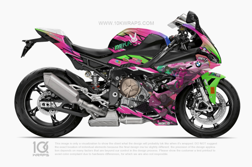 Joker Motorcycle Wraps Made With Top 3M Vinyl - 10KWRAPS