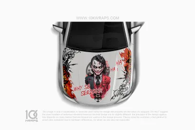 Joker Car Wraps JK-34 Made With Top 3M Vinyl - 10KWRAPS