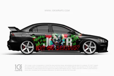 Joker Car Wraps JK-14 Made With Top 3M Vinyl - 10KWRAPS