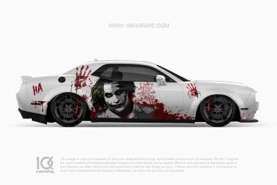 Joker Car Wraps JK-14 Made With Top 3M Vinyl - 10KWRAPS