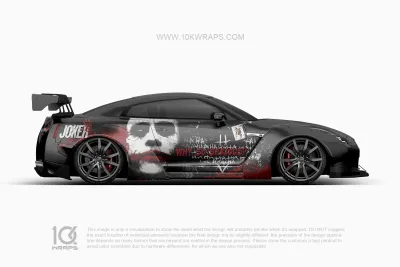 Joker Car Wraps JK-14 Made With Top 3M Vinyl - 10KWRAPS