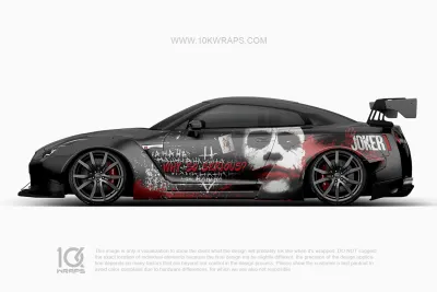 Joker Car Wraps JK-14 Made With Top 3M Vinyl - 10KWRAPS