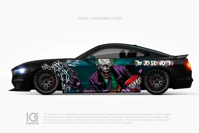 Joker Car Wraps JK-26 Made With Top 3M Vinyl - 10KWRAPS