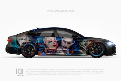 Joker Car Wraps JK-26 Made With Top 3M Vinyl - 10KWRAPS