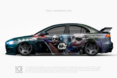 Joker Car Wraps JK-26 Made With Top 3M Vinyl - 10KWRAPS