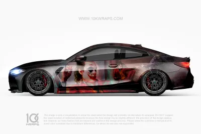 Joker Car Wraps JK-26 Made With Top 3M Vinyl - 10KWRAPS