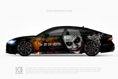 Joker Car Wraps JK-26 Made With Top 3M Vinyl - 10KWRAPS
