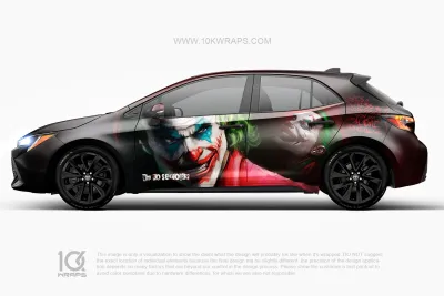 Joker Car Wraps JK-26 Made With Top 3M Vinyl - 10KWRAPS
