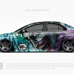 Joker Car Wraps JK-26 Made With Top 3M Vinyl - 10KWRAPS