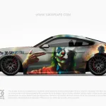 Joker Car Wraps JK-26 Made With Top 3M Vinyl - 10KWRAPS