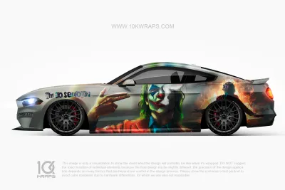 Joker Car Wraps JK-26 Made With Top 3M Vinyl - 10KWRAPS