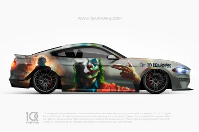 Joker Car Wraps JK-26 Made With Top 3M Vinyl - 10KWRAPS