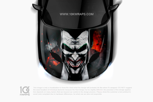 Joker Car Wraps JK-78 Made With Top 3M Vinyl - 10KWRAPS