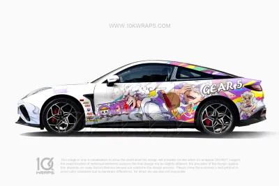 Luffy Gear 5 Car Wraps Made With Top 3M Vinyl - 10KWRAPS