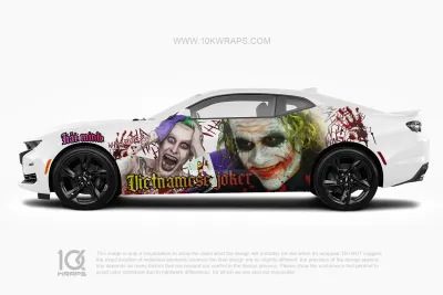 Joker Car Wraps JK-39 Made With Top 3M Vinyl - 10KWRAPS