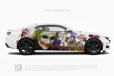 Joker Car Wraps JK-39 Made With Top 3M Vinyl - 10KWRAPS