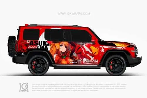 EVA Asuka Car Wraps 12 Made With Top 3M Vinyl - 10KWRAPS