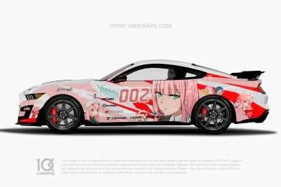 ZeroTwo Anime Car Wraps 16 Made With Top 3MVinyl-10KWRAPS