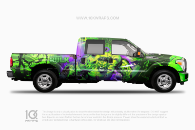 Hulk Comics Car Wraps 01 Made With Top 3M Vinyl - 10KWRAPS