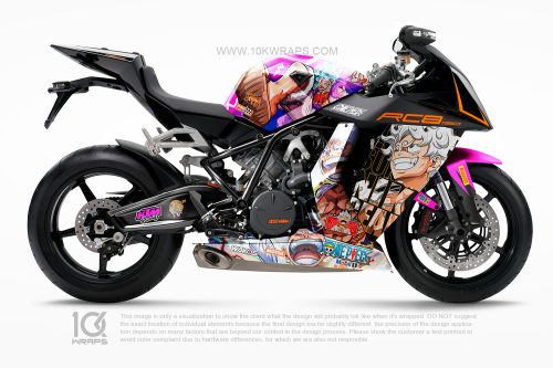 DBZ Motorcycle Wrap MT-53 Made With Top 3M Vinyl-10KWRAPS