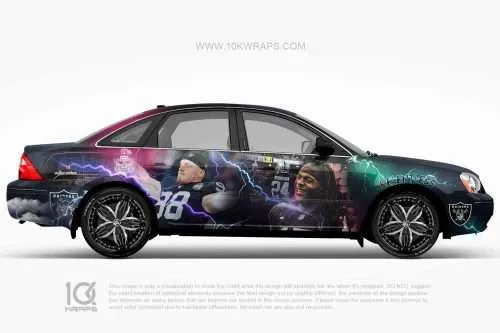 Las Vegas Raiders Car Wraps Made With Top 3M Quality Vinyl
