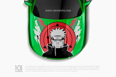 HellBoy Car Hood Wraps Made With Top 3M Vinyl-10KWRAPS