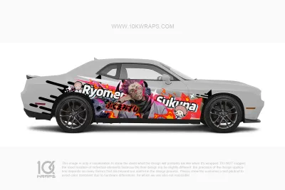 Gundam Anime Car Wraps 15 Made With Top 3MVinyl-10KWRAPS