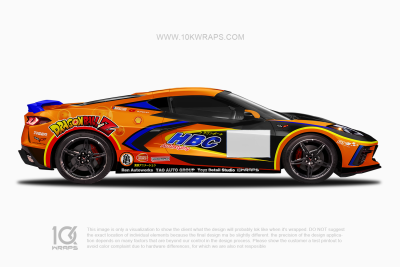 Dragon Ball Z Car Wraps 18 Made With Top 3M Vinyl-10KWRAPS