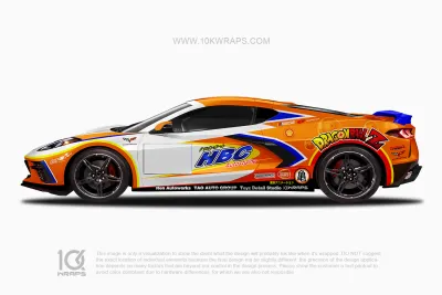 Dragon Ball Z Car Wraps 19 Made With Top 3M Vinyl-10KWRAPS