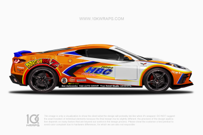 Dragon Ball Z Car Wraps 19 Made With Top 3M Vinyl-10KWRAPS