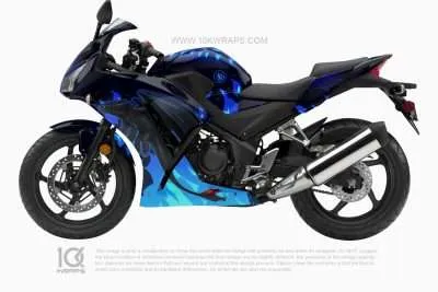 Custom Design Motorcycle Wraps Made With Top 3M Vinyl