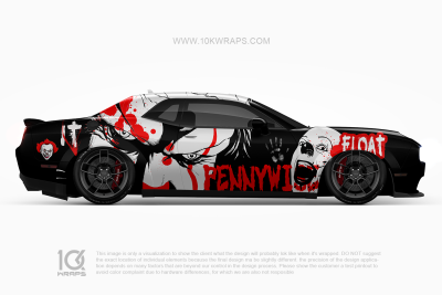 Pennywise Horror Car Wraps Made With Top 3MVinyl-10KWRAPS