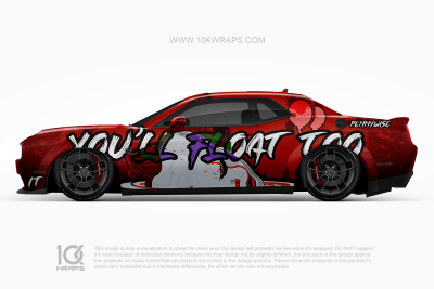 Pennywise Horror Car Wraps Made With Top 3MVinyl-10KWRAPS