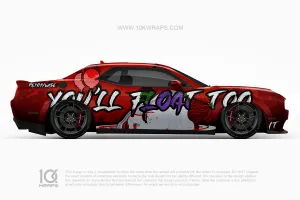 Pennywise Horror Car Wraps Made With Top 3MVinyl-10KWRAPS