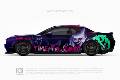 Pennywise Horror Car Wraps Made With Top 3MVinyl-10KWRAPS