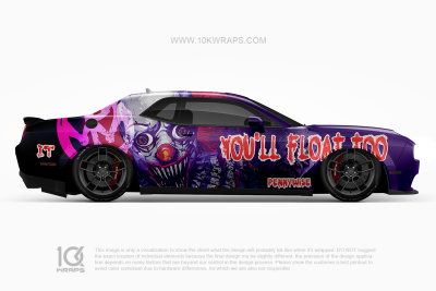 Pennywise Horror Car Wraps Made With Top 3MVinyl-10KWRAPS