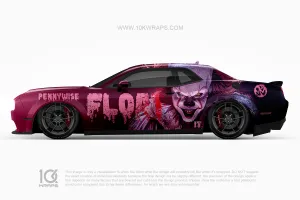 Pennywise Horror Car Wraps Made With Top 3MVinyl-10KWRAPS