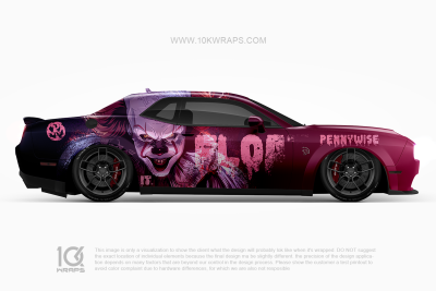 Pennywise Horror Car Wraps Made With Top 3MVinyl-10KWRAPS