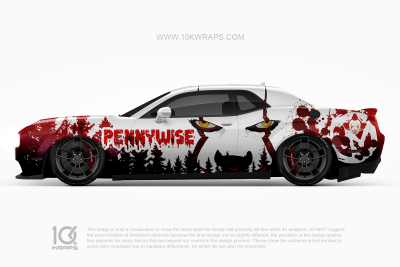 Pennywise Horror Car Wraps Made With Top 3MVinyl-10KWRAPS