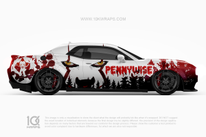 Pennywise Horror Car Wraps Made With Top 3MVinyl-10KWRAPS