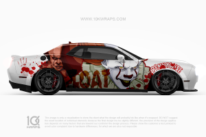 Pennywise Horror Car Wraps Made With Top 3MVinyl-10KWRAPS