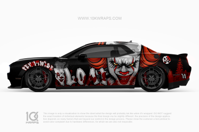Pennywise Horror Car Wraps Made With Top 3MVinyl-10KWRAPS
