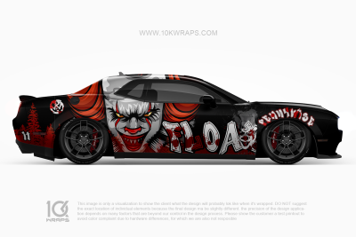 Pennywise Horror Car Wraps Made With Top 3MVinyl-10KWRAPS