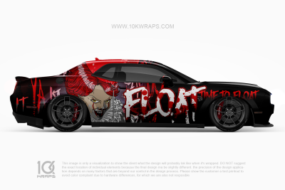 Pennywise Horror Car Wraps Made With Top 3MVinyl-10KWRAPS